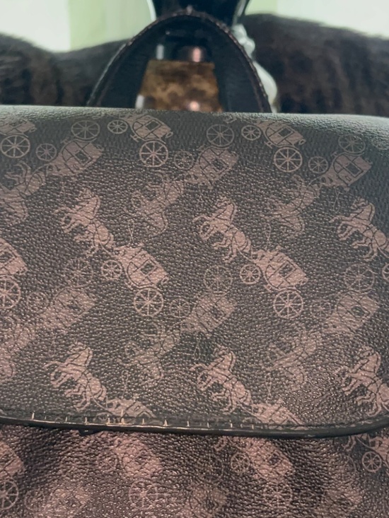 COACH JES Backpack with Horse & Carriage Print Black main image 9